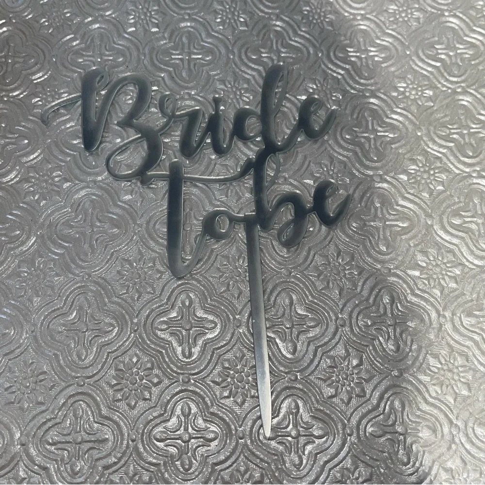 Bridal | Bridal Cake or Cup cake Topper - New Bride To Be Cake Topper | Topper